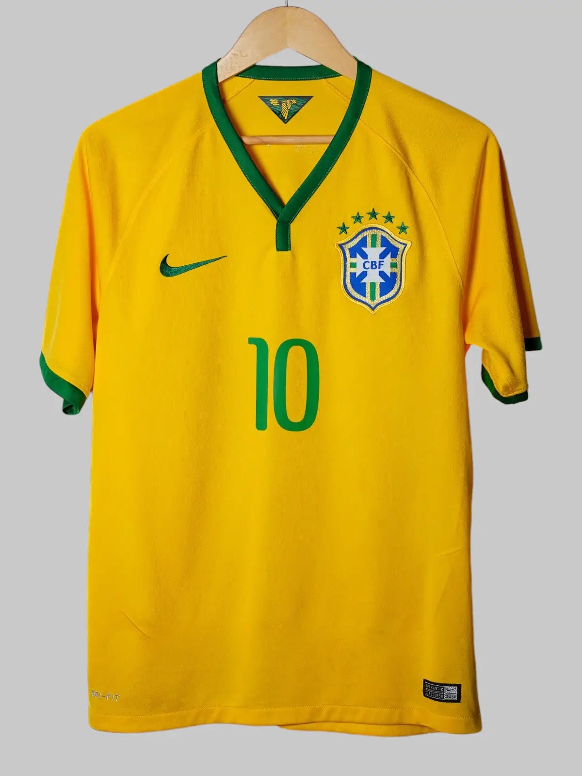 Brazil Home Shirt 2014/15 Neymar JR 10 (M)