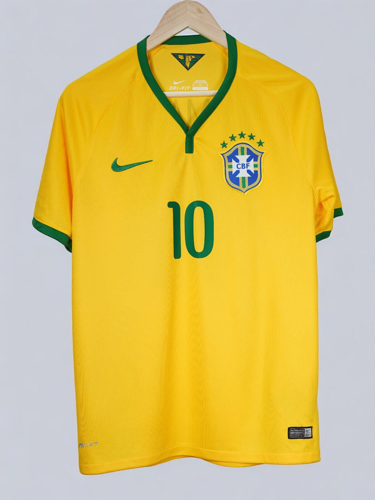 Brazil Home Shirt 2014/15 Neymar Jr 10 (M)