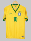 Brazil Home Shirt 2014/15 Neymar Jr #10 (M)