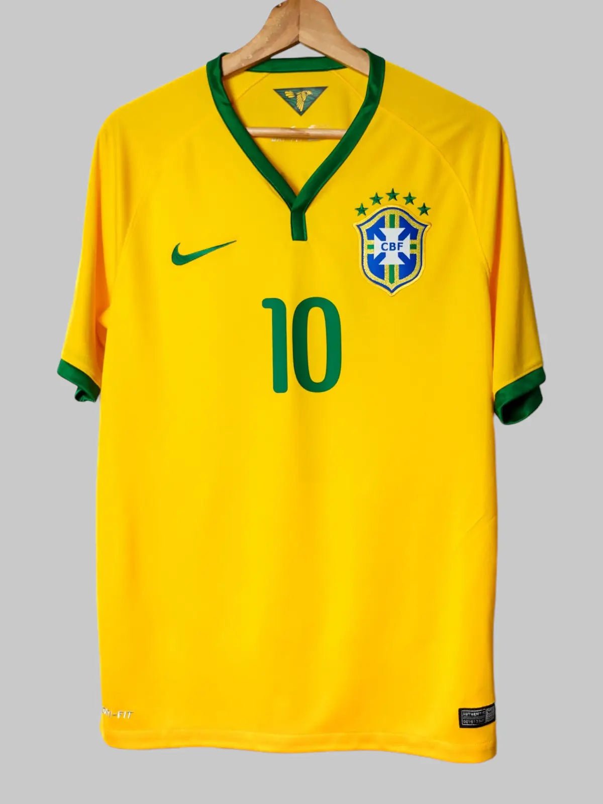Brazil Home Shirt 2014/15 Neymar Jr 10 (M)