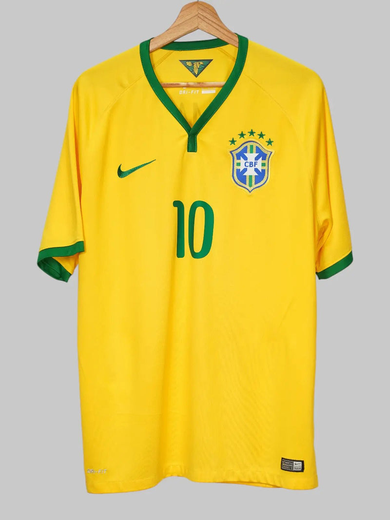 Brazil Home Shirt 2014/15 Neymar Jr 10 (XL)