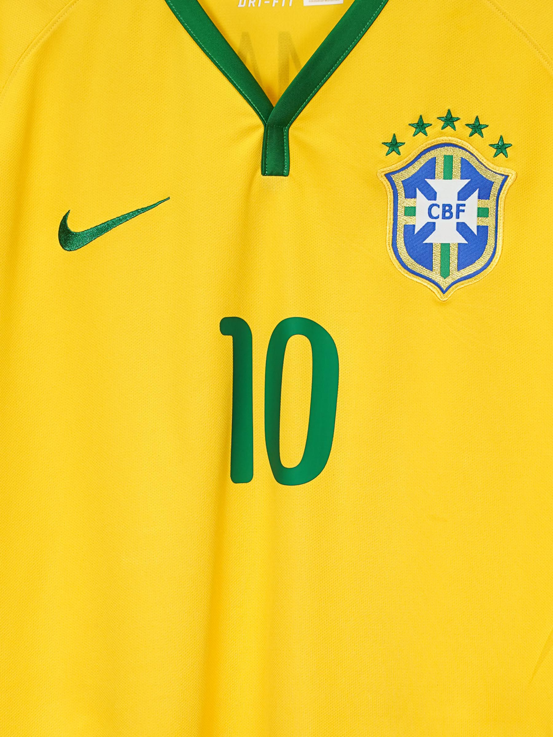 2014/15 Brazil Neymar Jr #10 Home Shirt (XL) Nike | First11