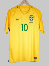 Brazil Home Shirt 2016/17 Neymar Jr 10 (L)