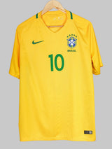 Brazil Home Shirt 2016/17 Neymar Jr 10 (L)