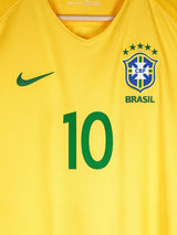Brazil Home Shirt 2016/17 Neymar Jr 10 (L)