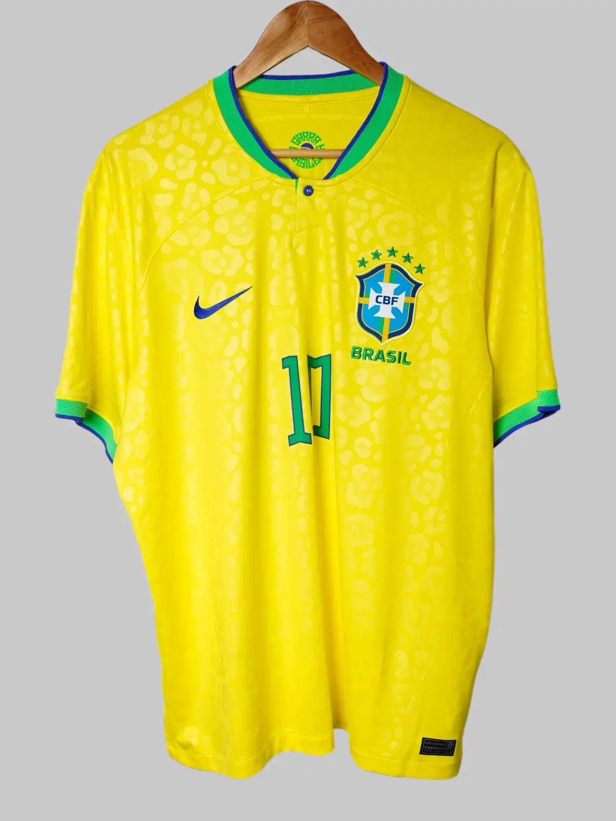 Brazil Home Shirt 2022/23 Neymar Jr 10 (XL)