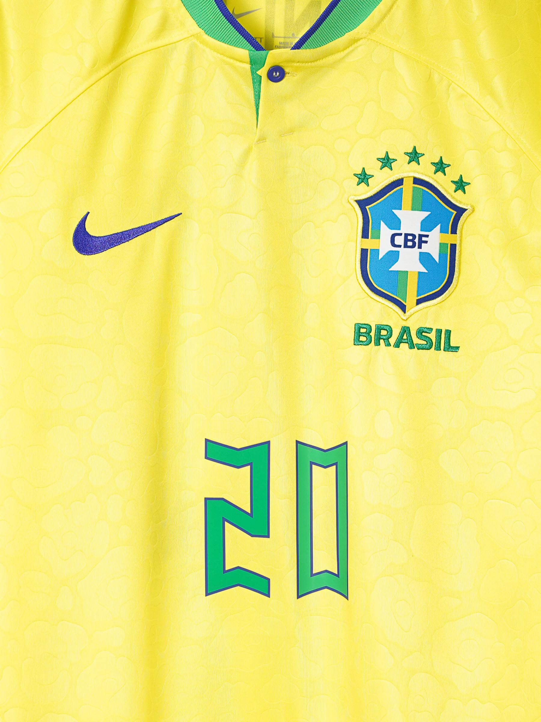 2022/23 Brazil Vini Jr #20 Home Shirt (L) Nike – First11
