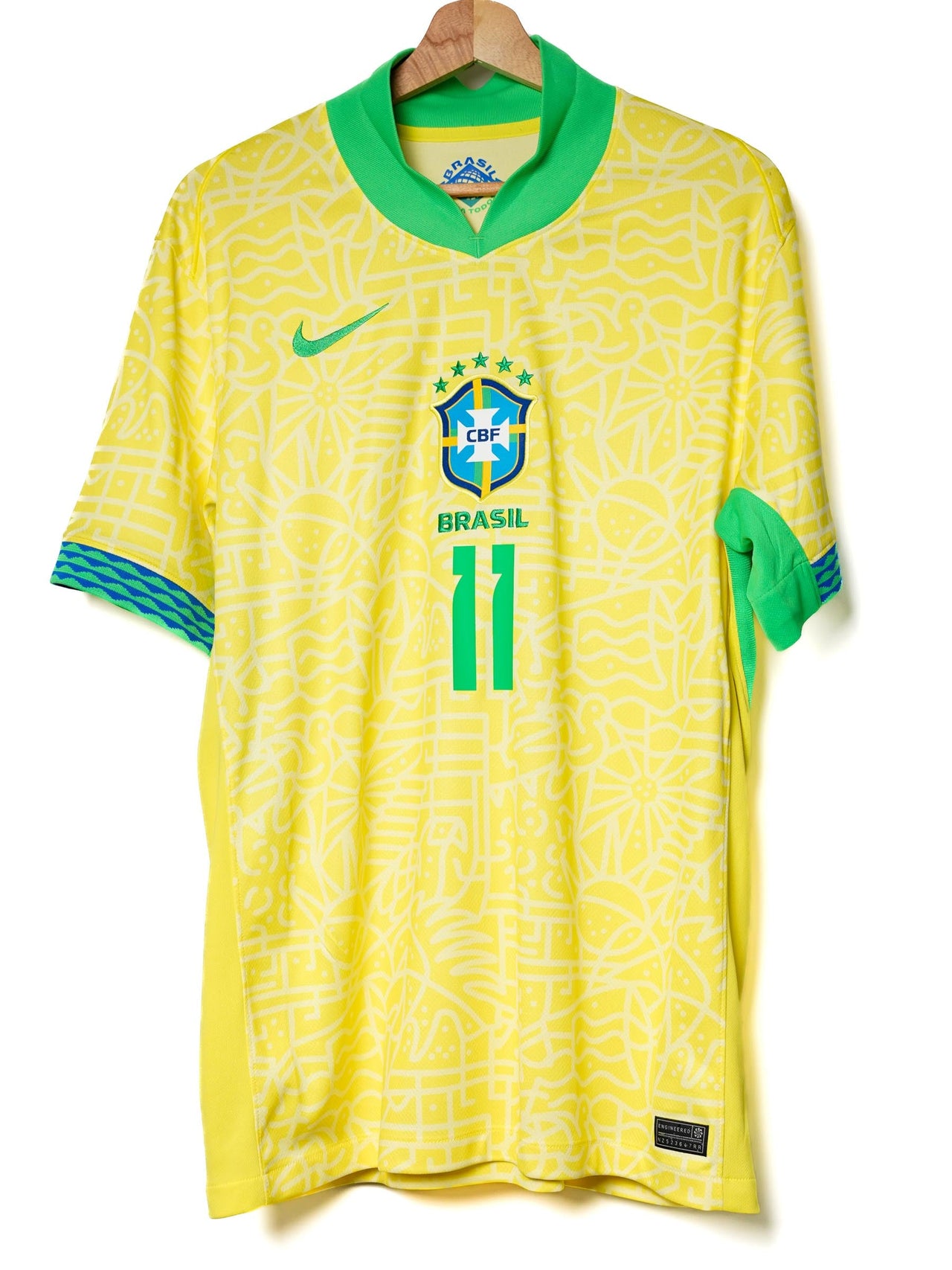 Brazil Home Shirt 2024/25 Raphinha 11 (L)