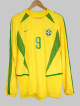 Brazil Home Shirt L/S 2002/3 Player Issue Ronaldo 9 (L)