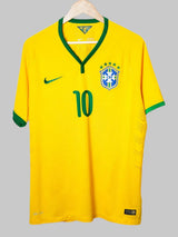Brazil Home Shirt Player Issue 2014/15 Neymar Jr 10 (XL)