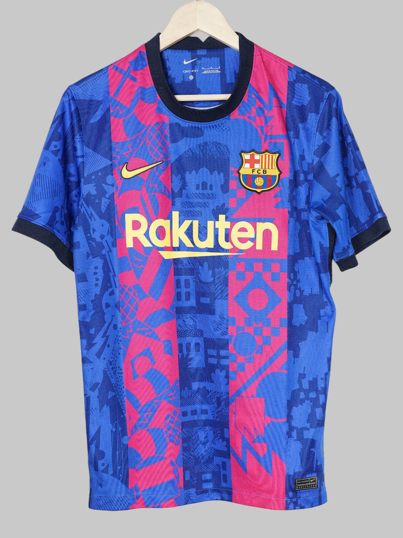 2021/22 Barcelona De Jong #21 Third Shirt (M)