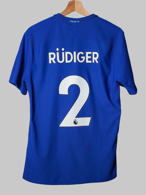 Chelsea Home Shirt 2017/18 Rüdiger 2 Player Issue (S)