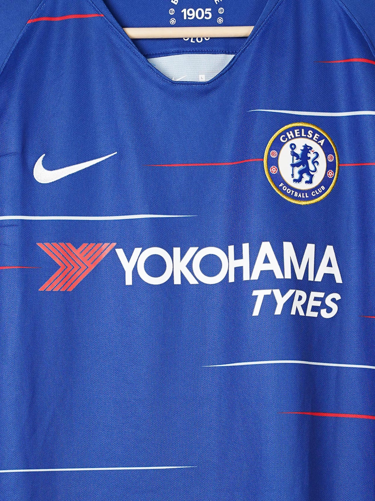 Chelsea Home Shirt 2018/19 Hazard 10 (L)