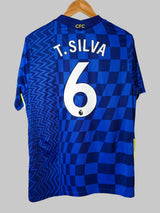 Chelsea Home Shirt 2021/22 T.Silva 6 (L)