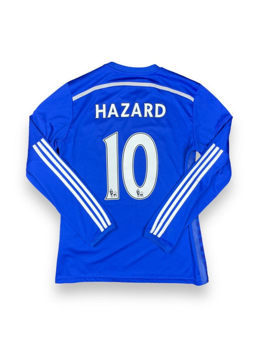 Chelsea Home Shirt Long Sleeve 2014/15 Hazard #10 - 8/10 - M