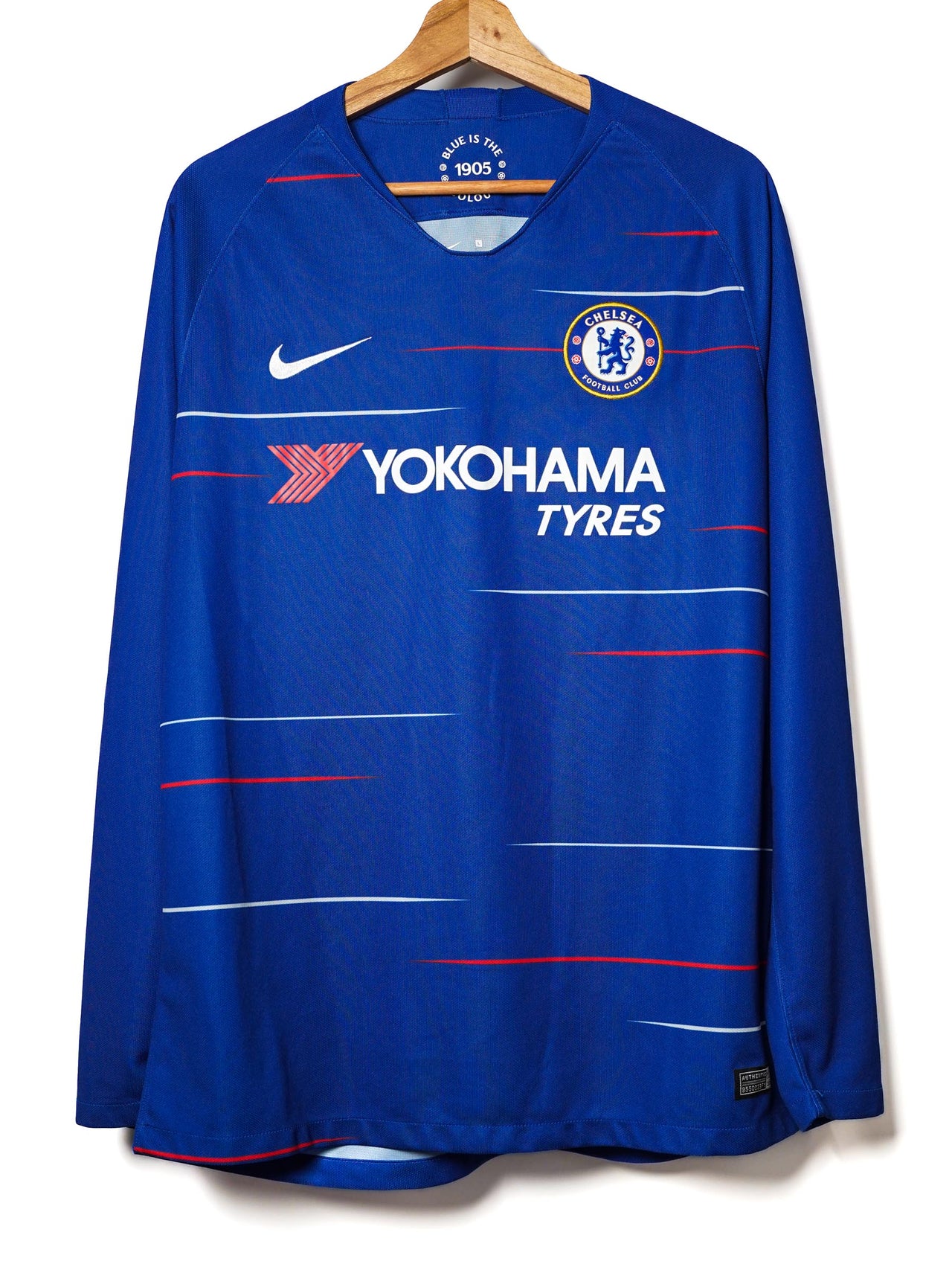 Chelsea Home Shirt L/S 2018/19 Hazard 10 (L)