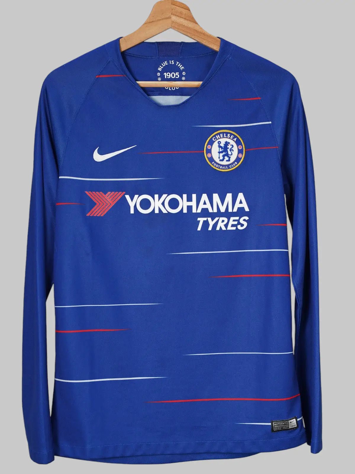 Chelsea Home Shirt L/S 2018/19 Hazard 10 (S)