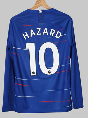 Chelsea Home Shirt L/S 2018/19 Hazard 10 (S)