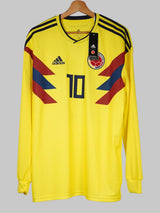 Colombia Home Shirt L/S 2018/19 BNWT James 10 (L)