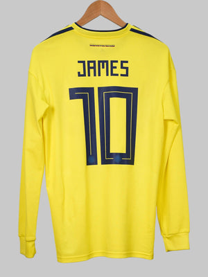 Colombia Home Shirt L/S 2018/19 James 10 (M)