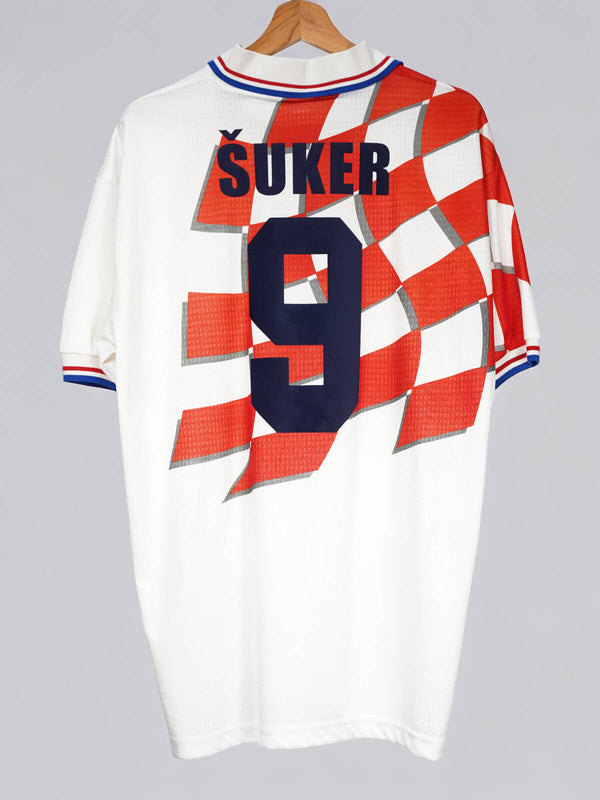 Croatia Home Shirt 1998/99 Player Issue Suker #9 (XL)