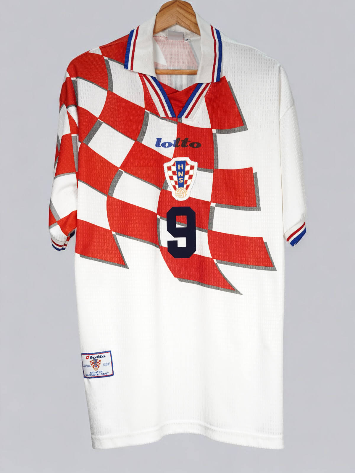 1998/99 Croatia Šuker #9 Home Shirt Player Issue (XL) Lotto | First11