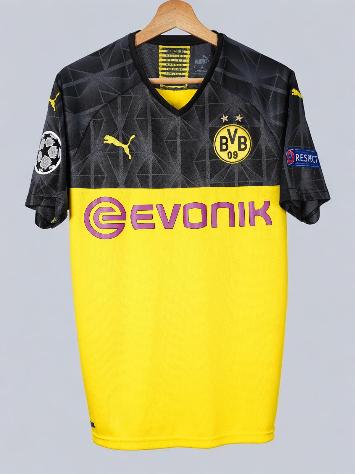 Dortmund UCL Home Shirt 2019/20 Haaland 17 (M)
