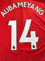 2021/22 Arsenal Aubameyang #14 Home Shirt Player Issue (M)
