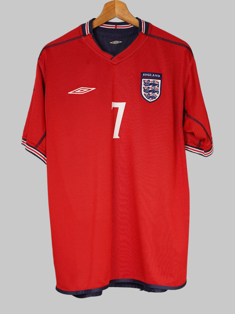 England Away Shirt 2002/3 Beckham 7 (L)