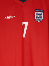England Away Shirt 2002/3 Beckham 7 (L)