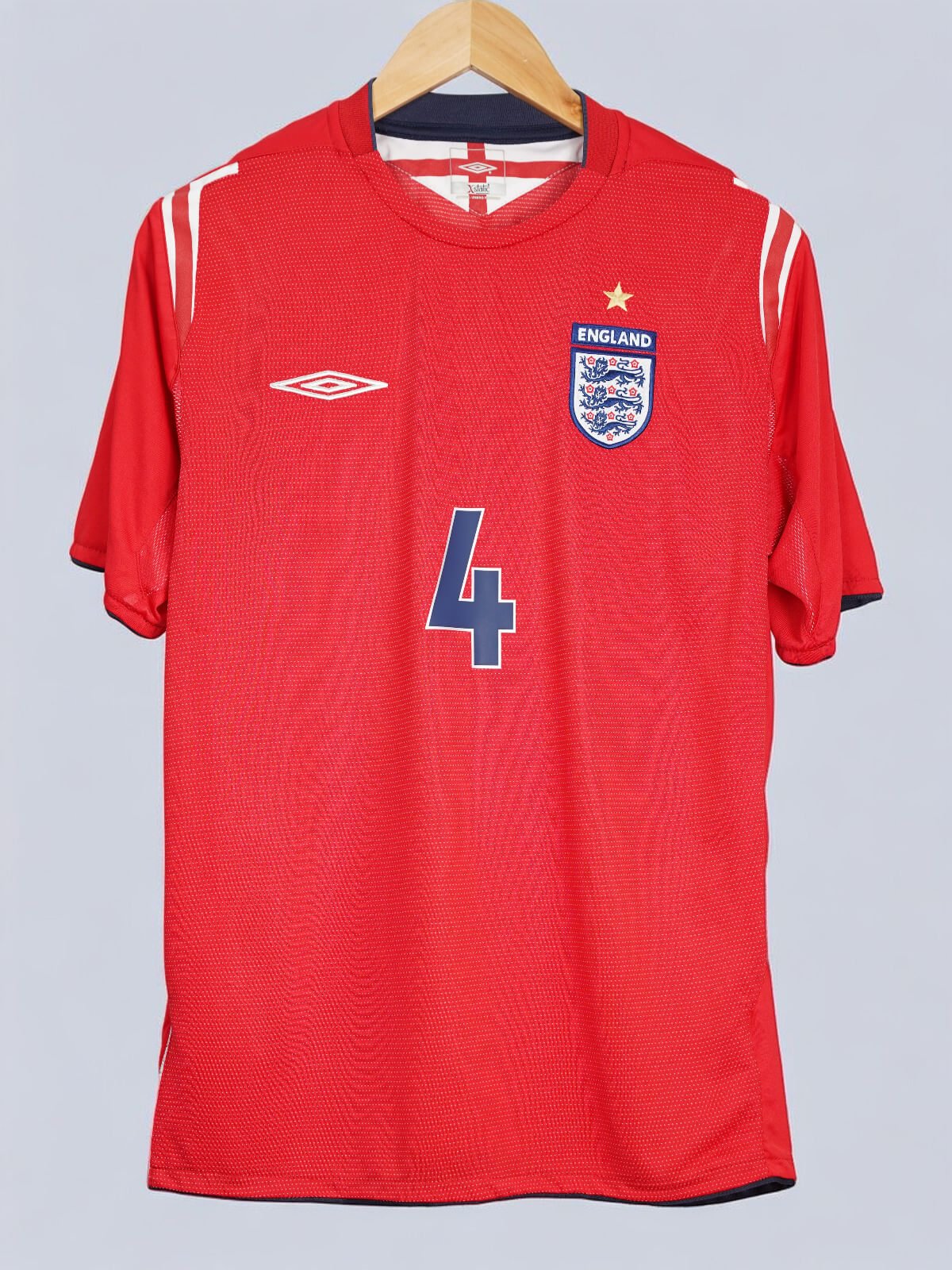 イングランド代表 ユニフォーム 2004 ジェラード #4 UMBRO 2004-06 England Gerrard #4 Home Shirt (M) Umbro | First11