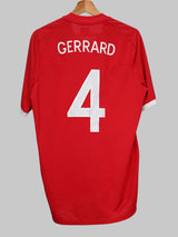 England Away Shirt 2010/11 Gerrard 4 (L)