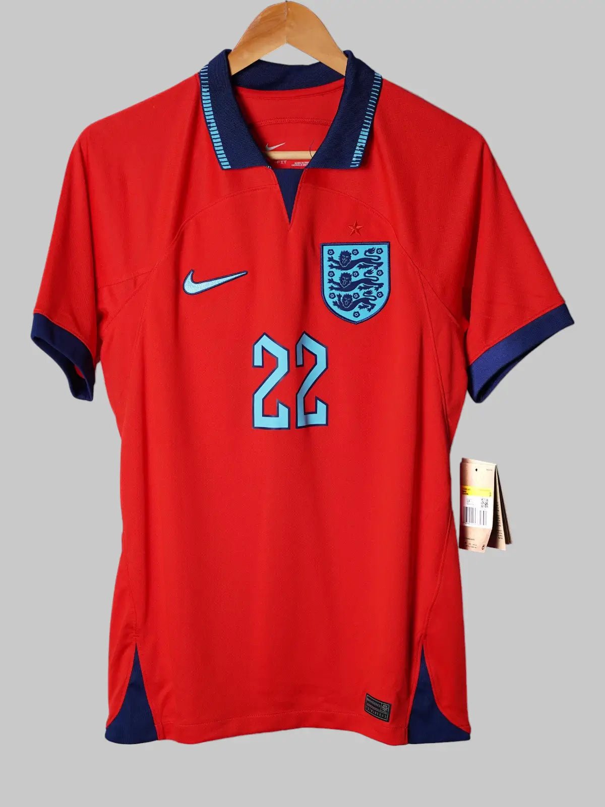 England Away Shirt 2022/23 BNWT Bellingham 22 (S)
