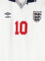 England Home Shirt 1990/92 Lineker #10 (L)