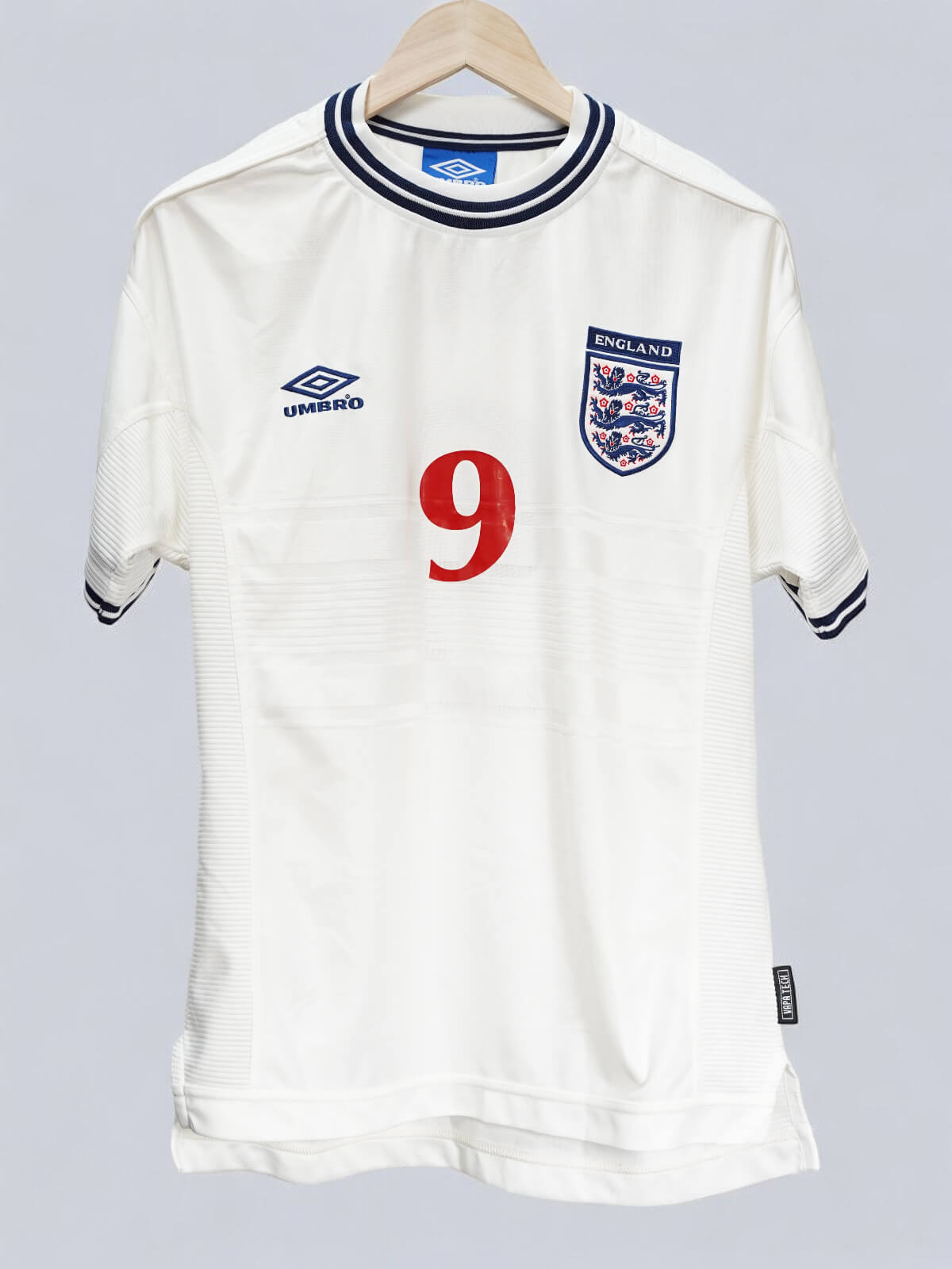 UMBRO England 9 SHEARER ユニフォーム 2000/01 England Shearer #9 Home Shirt (M) Umbro | First11