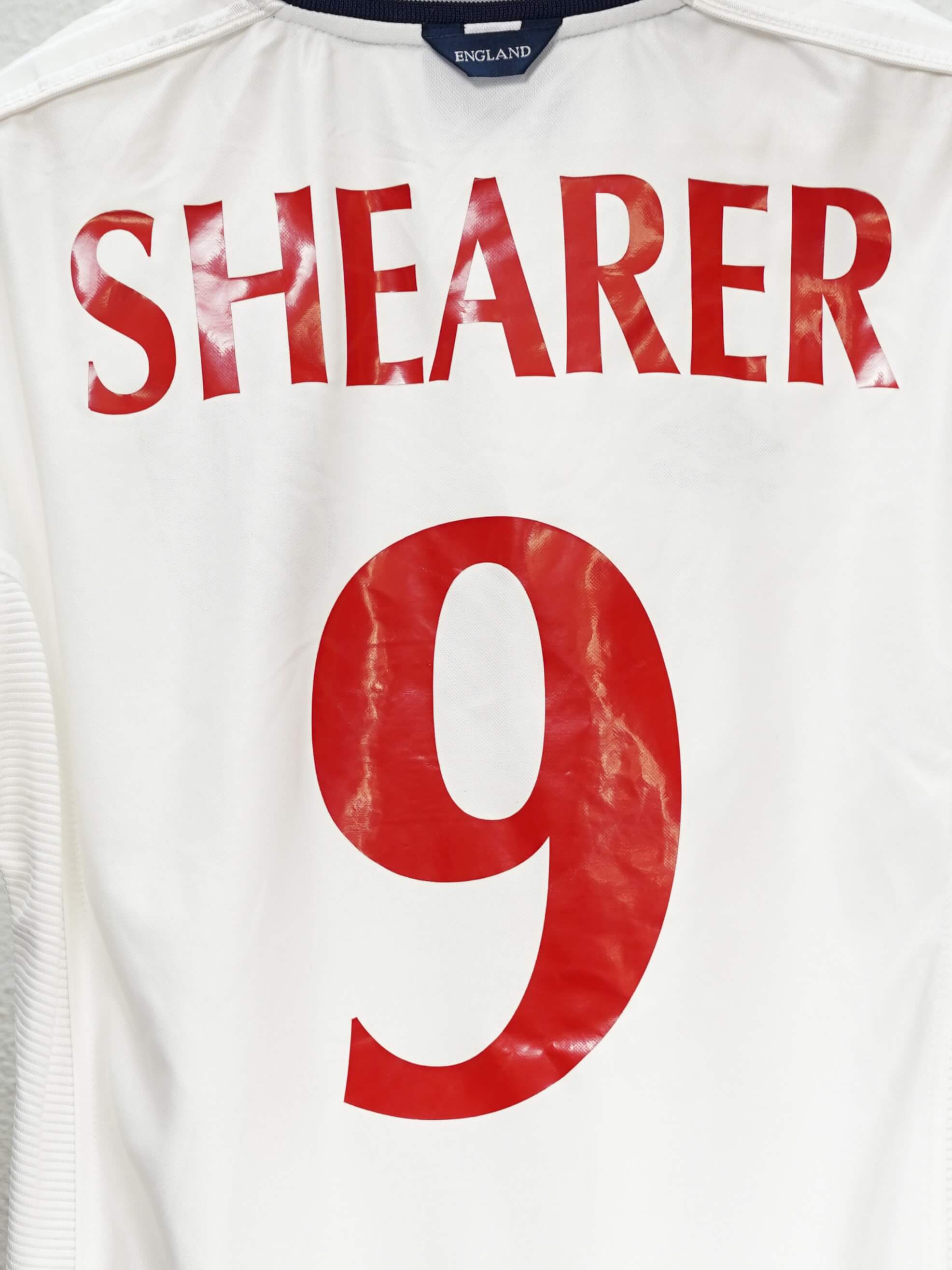 2000/01 England Shearer #9 Home Shirt (M) Umbro – First11