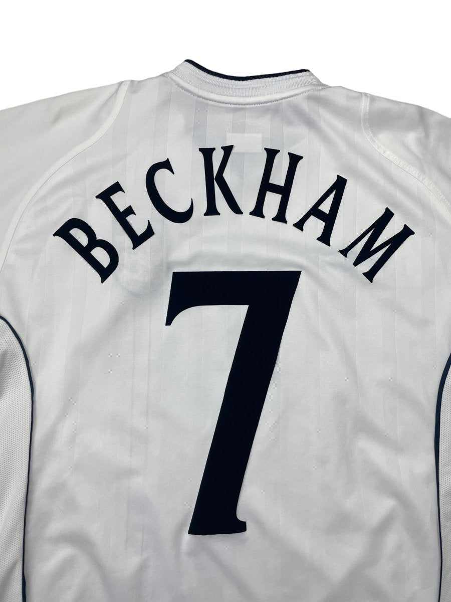 England Home Shirt 2002/3 Beckham #7 - 10/10 - L