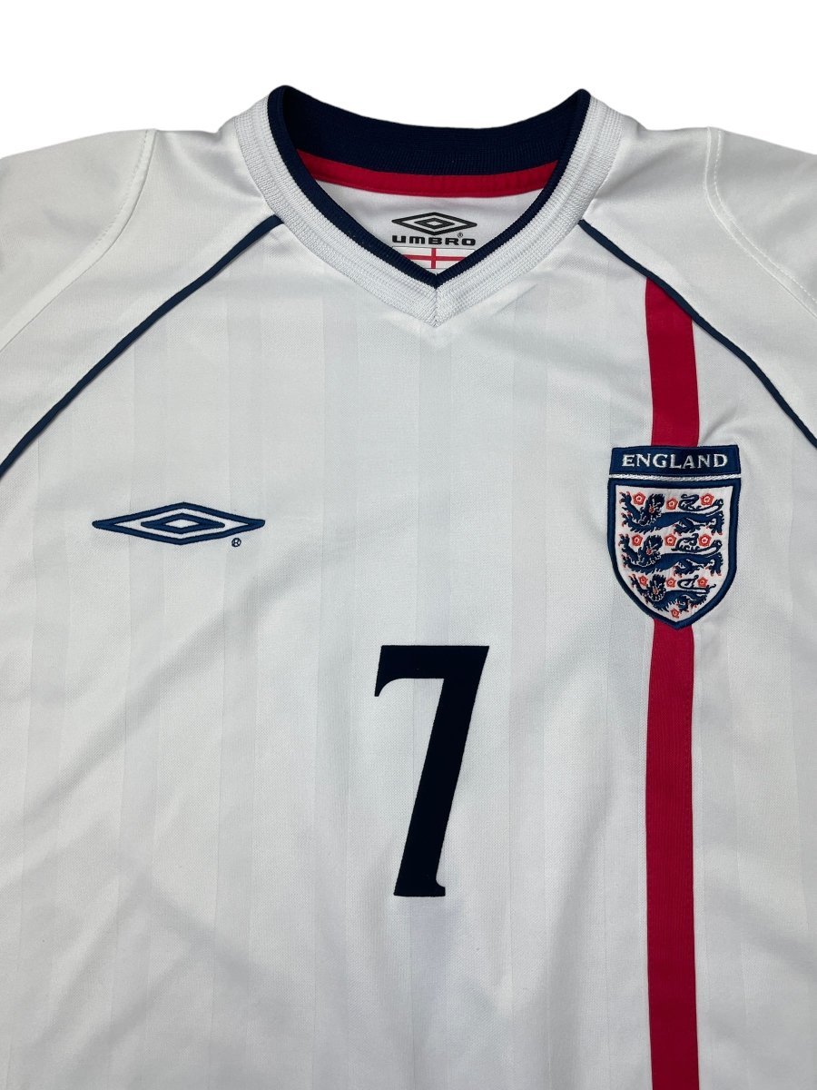 England Home Shirt 2002/3 Beckham #7 - 10/10 - L