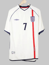 England Home Shirt 2002/3 Beckham 7 (XL)