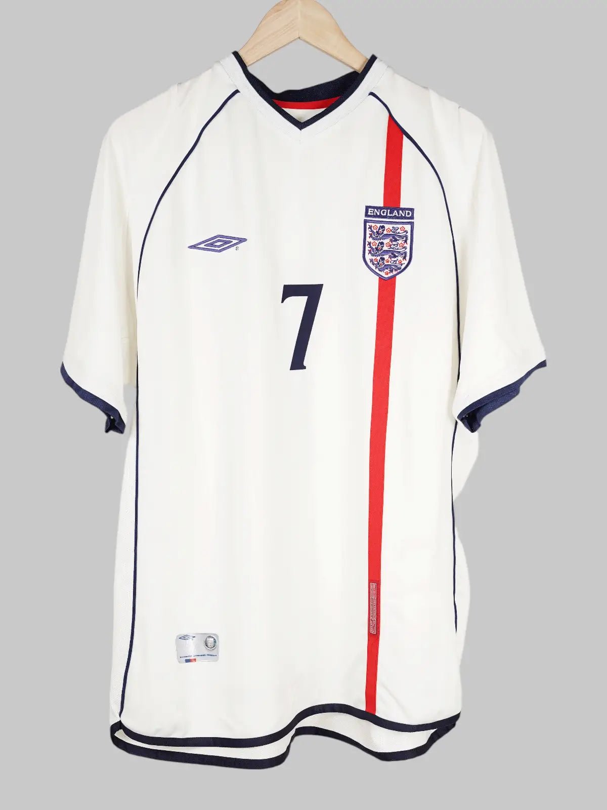 England Home Shirt 2002/3 Beckham 7 (XL)