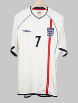England Home Shirt 2002/3 Beckham 7 (XL)