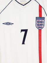 England Home Shirt 2002/3 Beckham 7 (XL)