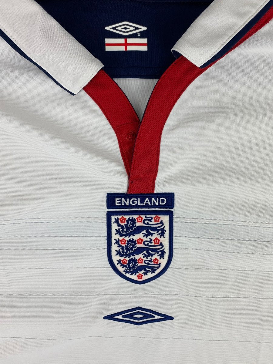 England Home Shirt 2004/5 - 9/10 - L