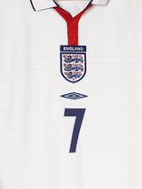 England Home Shirt 2004/5 Beckham 7 (S)