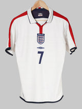 England Home Shirt 2004/5 Beckham 7 (S)