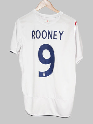 England Home Shirt 2005 - 2007 Rooney 9 (M)