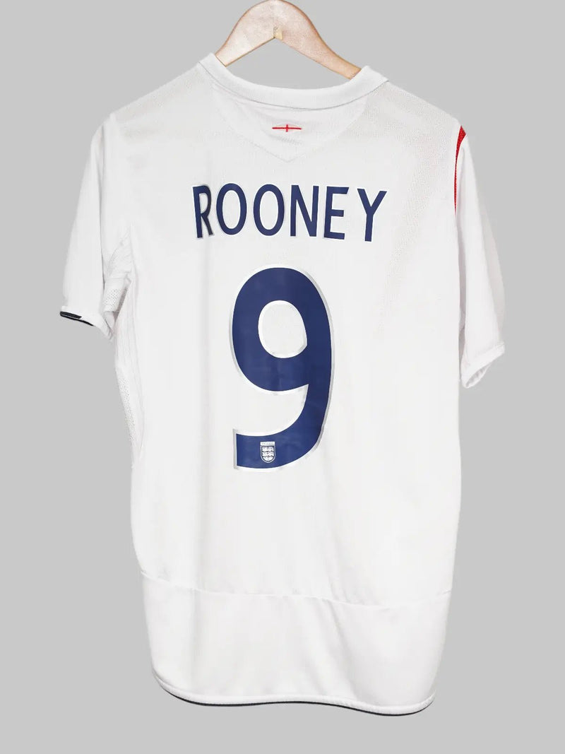 England Home Shirt 2005 - 2007 Rooney 9 (M)