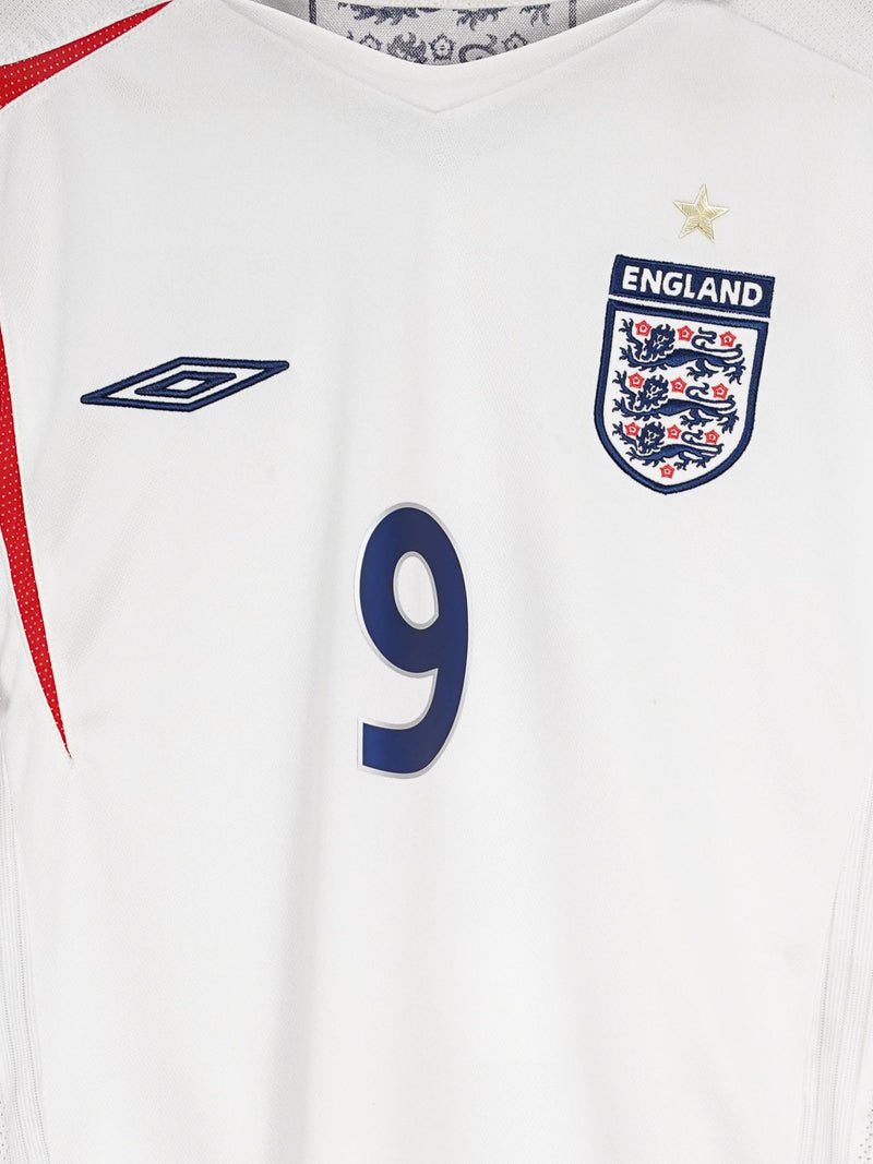England Home Shirt 2005 - 2007 Rooney 9 (M)