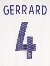 England Home Shirt 2007/9 Gerrard 4 (XL)