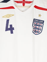England Home Shirt 2007/9 Gerrard 4 (XL)